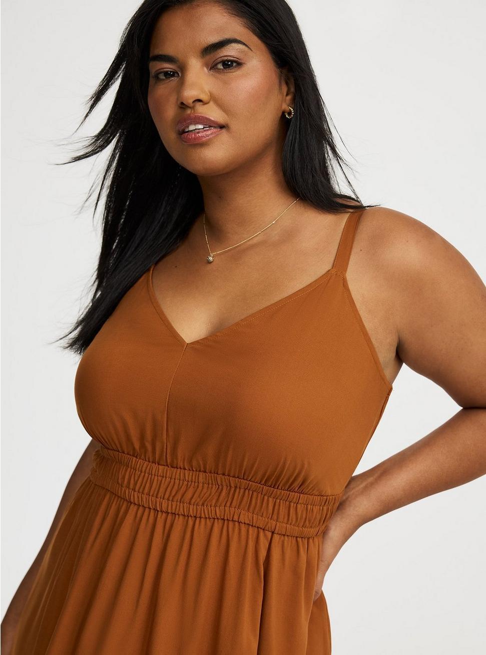 Midi V-Neck Dress Product Image