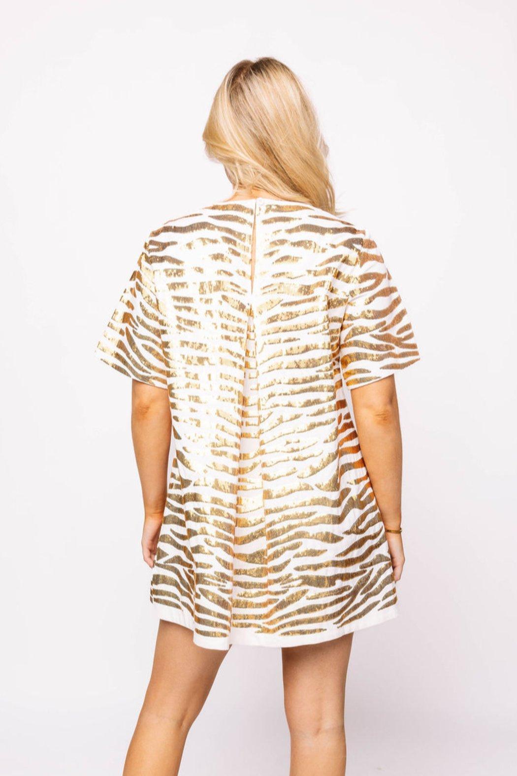 Short Sleeve Denim Dress Product Image