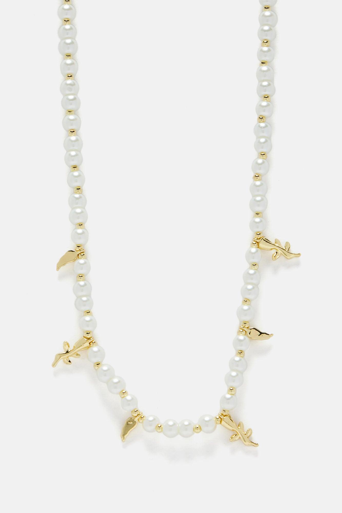 Charming Pearl Necklace - Pearl Product Image