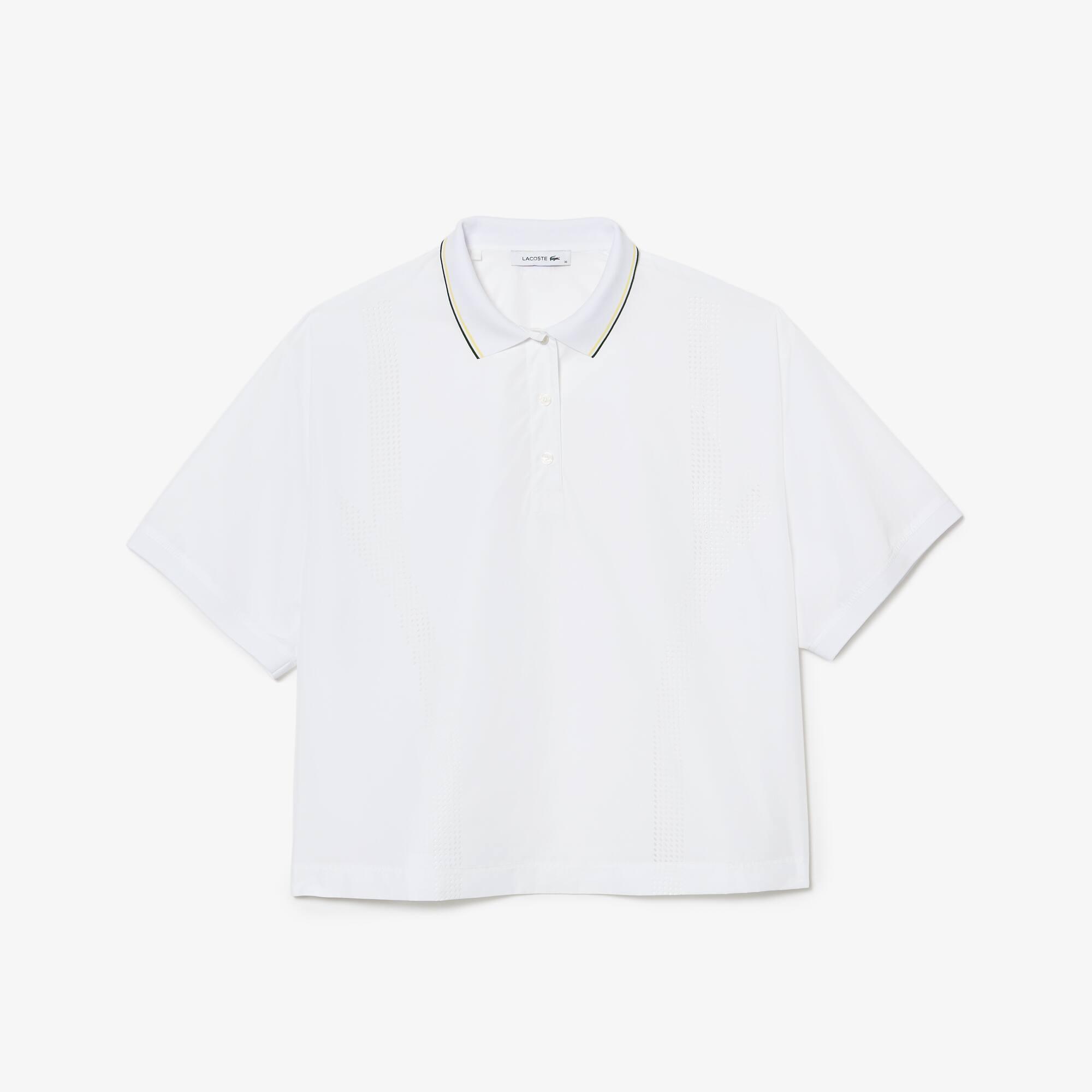 Oversized Technical Fabric Polo Shirt Product Image