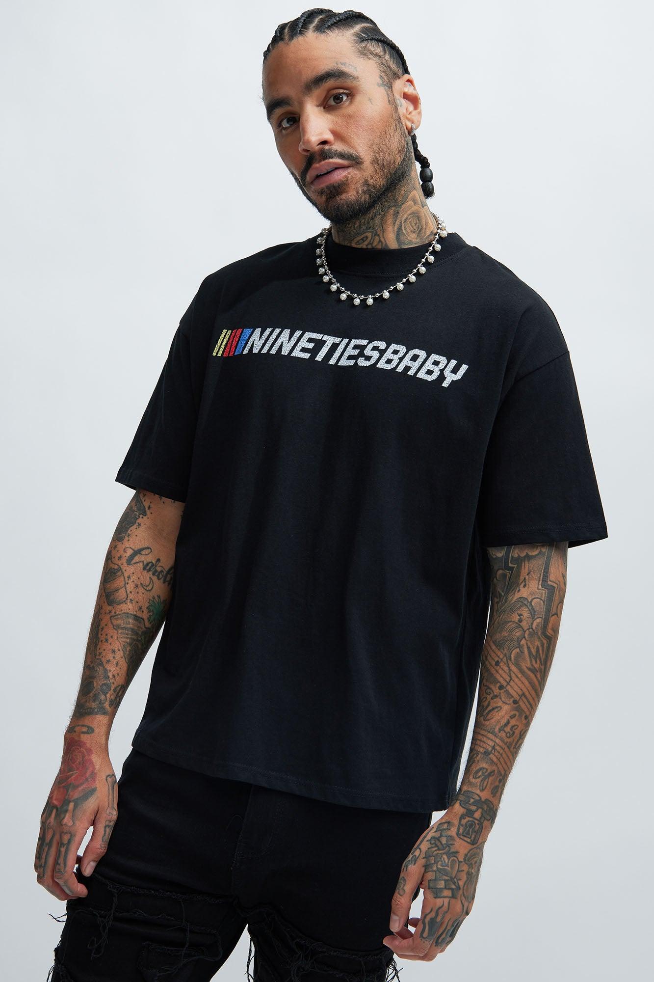 90's Till Infinity Oversized Short Sleeve Tee - Black Product Image