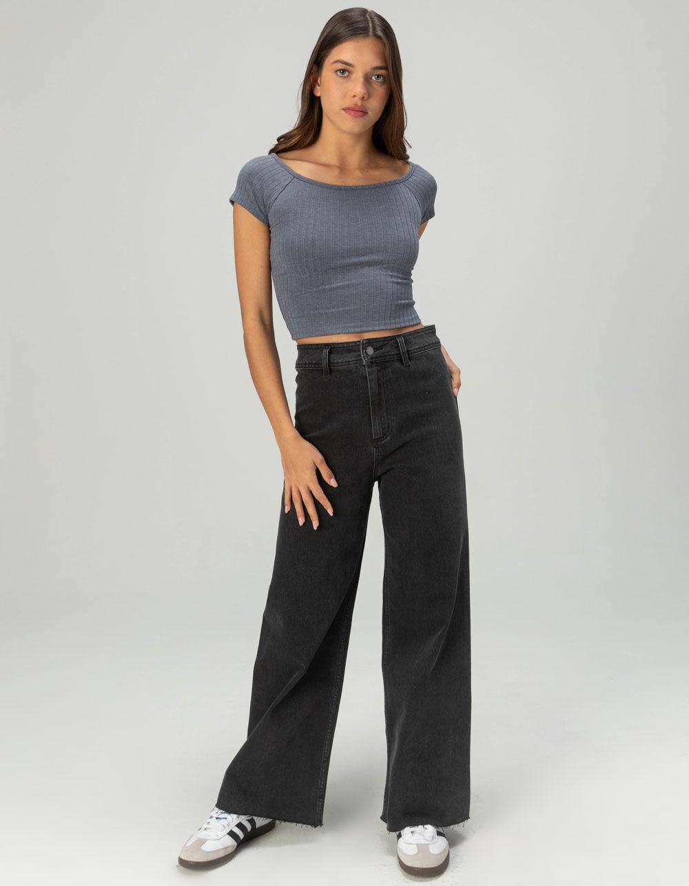 TILLYS Boat Neck Womens Tee - PINK Product Image