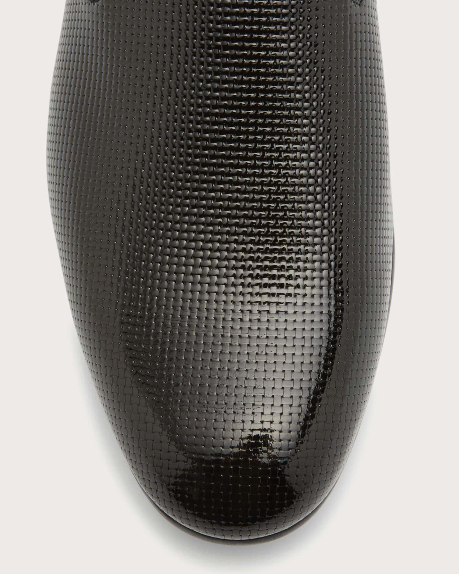 Men's Textured Leather Formal Loafers Product Image