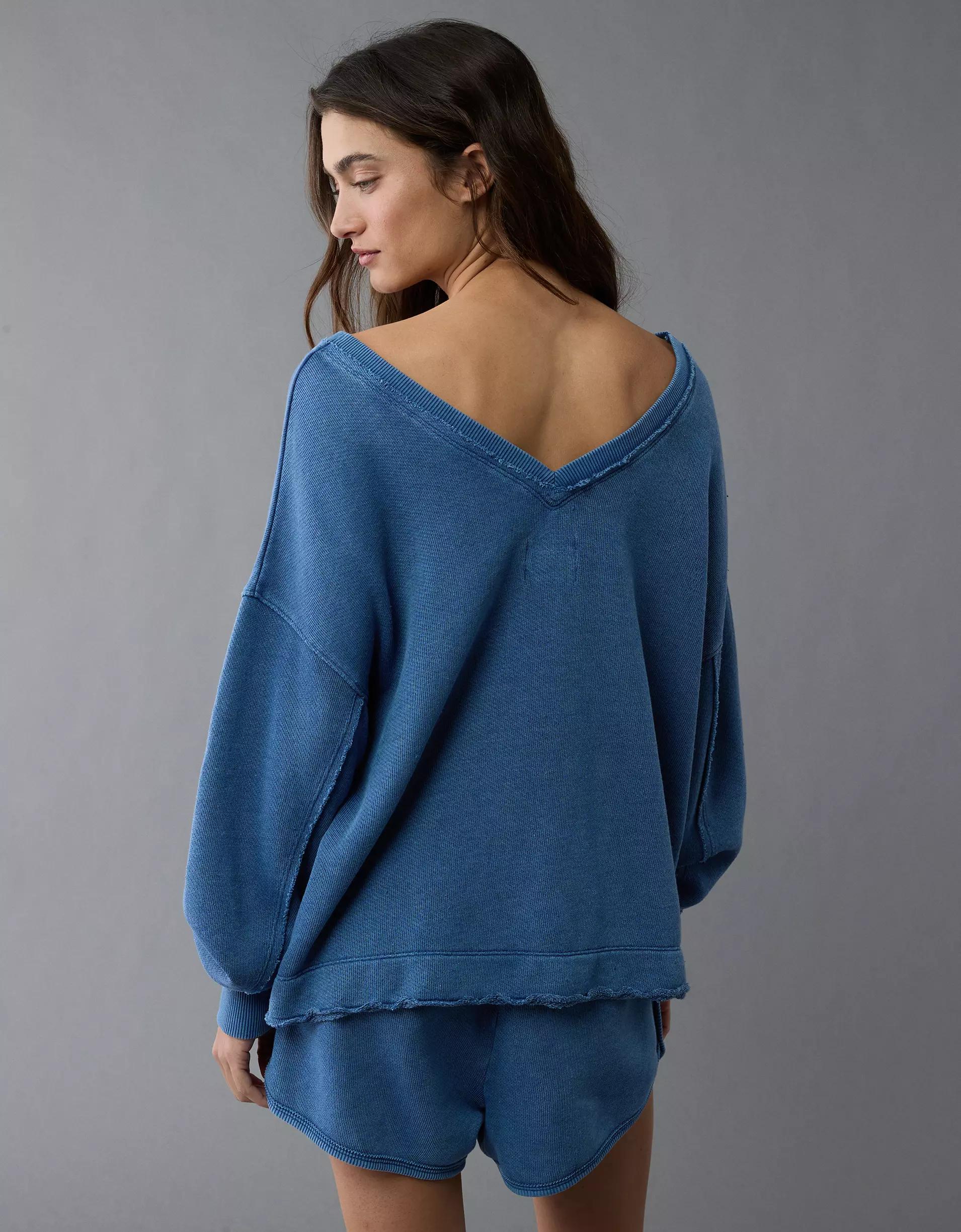 AE Saltwash Double V-Neck Sweatshirt Product Image