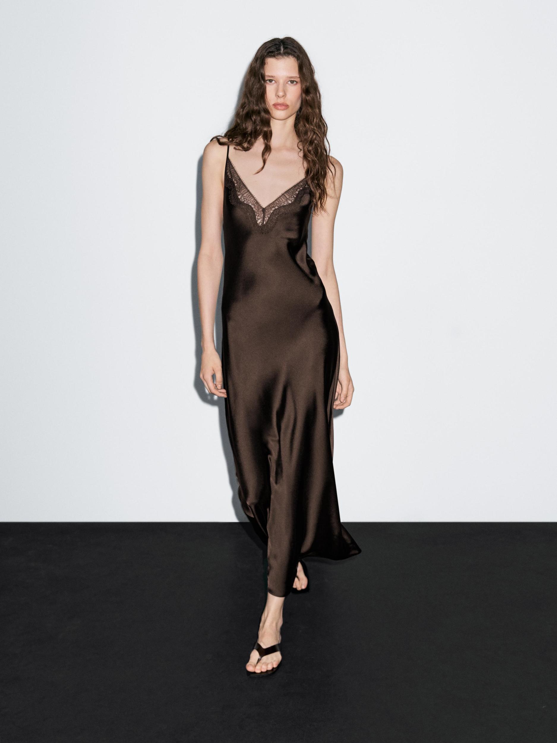 Long slip dress Product Image