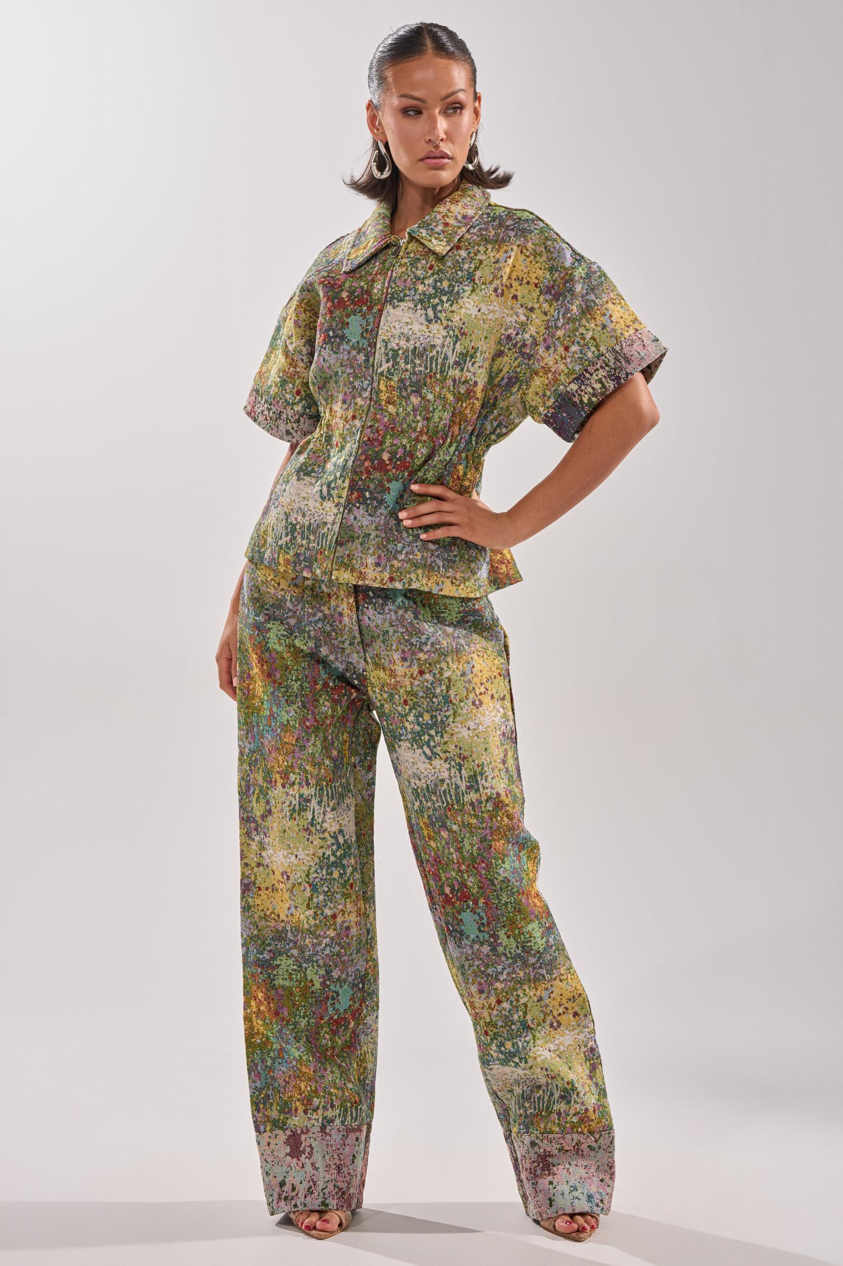 DEEP IN THE SEA BROCADE BLOUSE Product Image