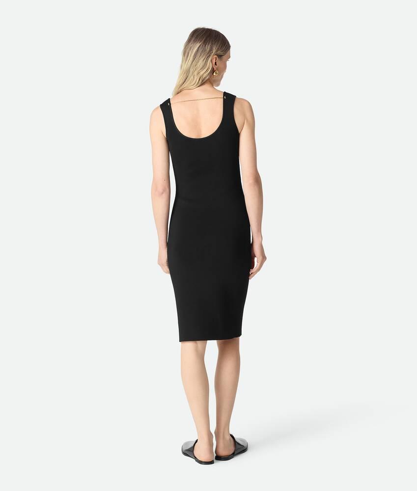 Women's Compact Viscose Dress in Black Product Image