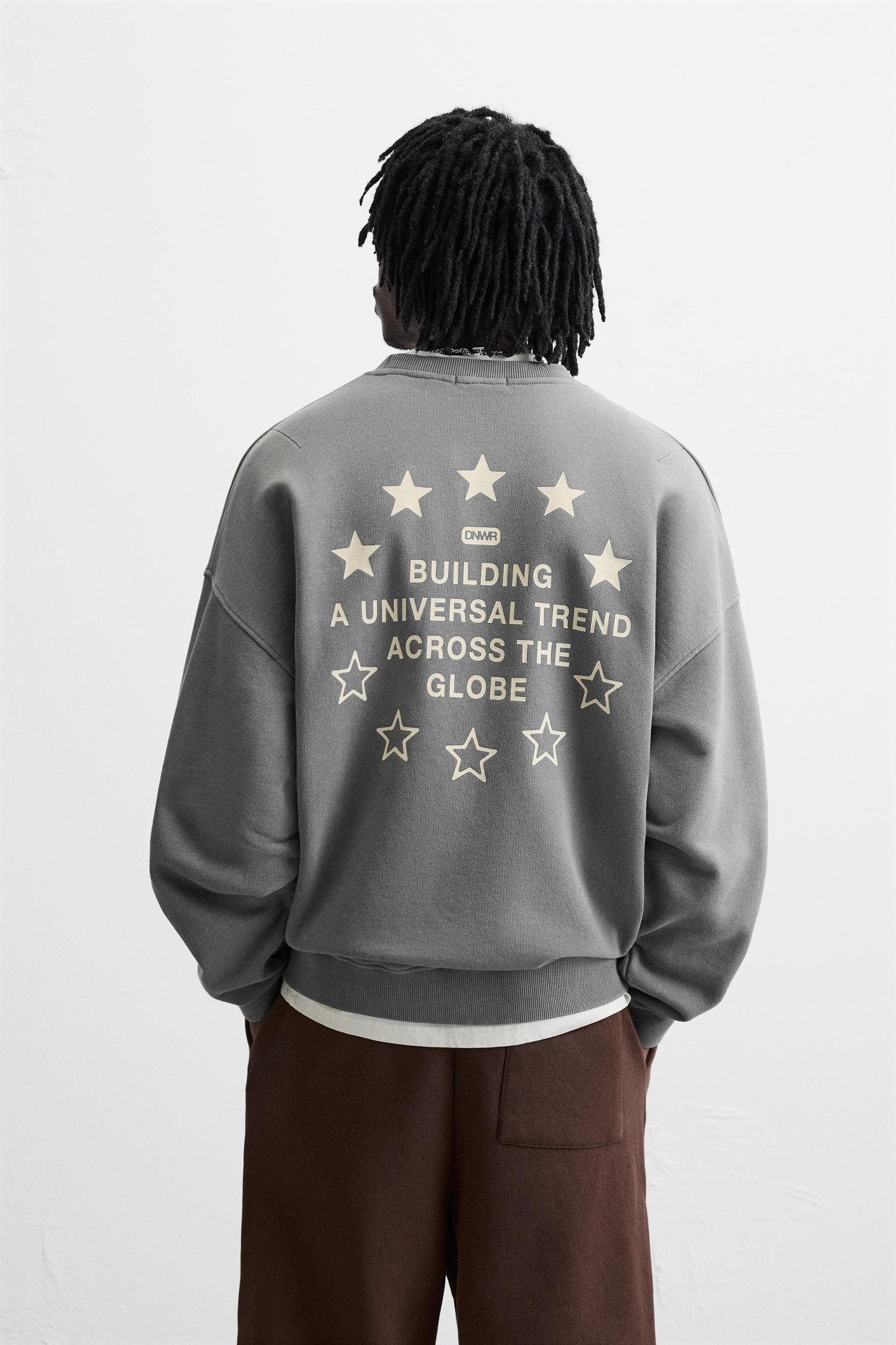 TEXT WASHED SWEATSHIRT Product Image