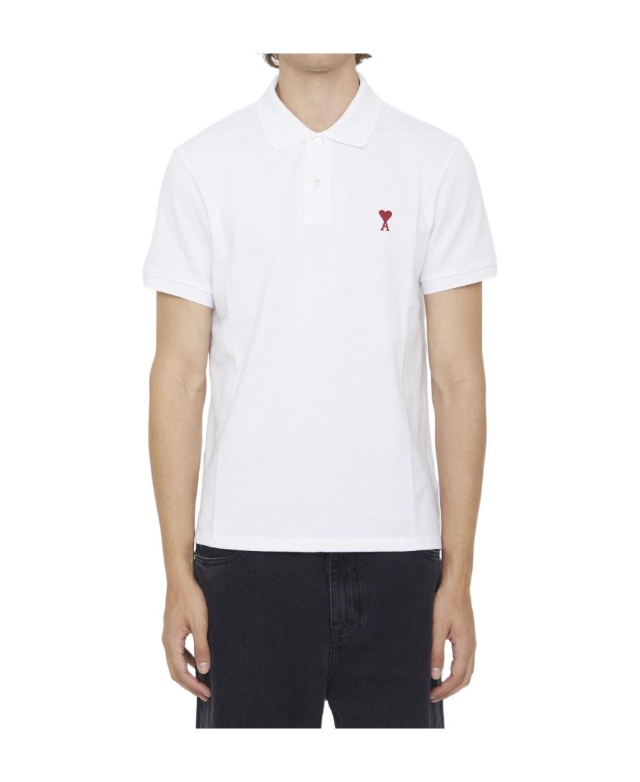 White Cotton Ami de Coeur Polo Product Image
