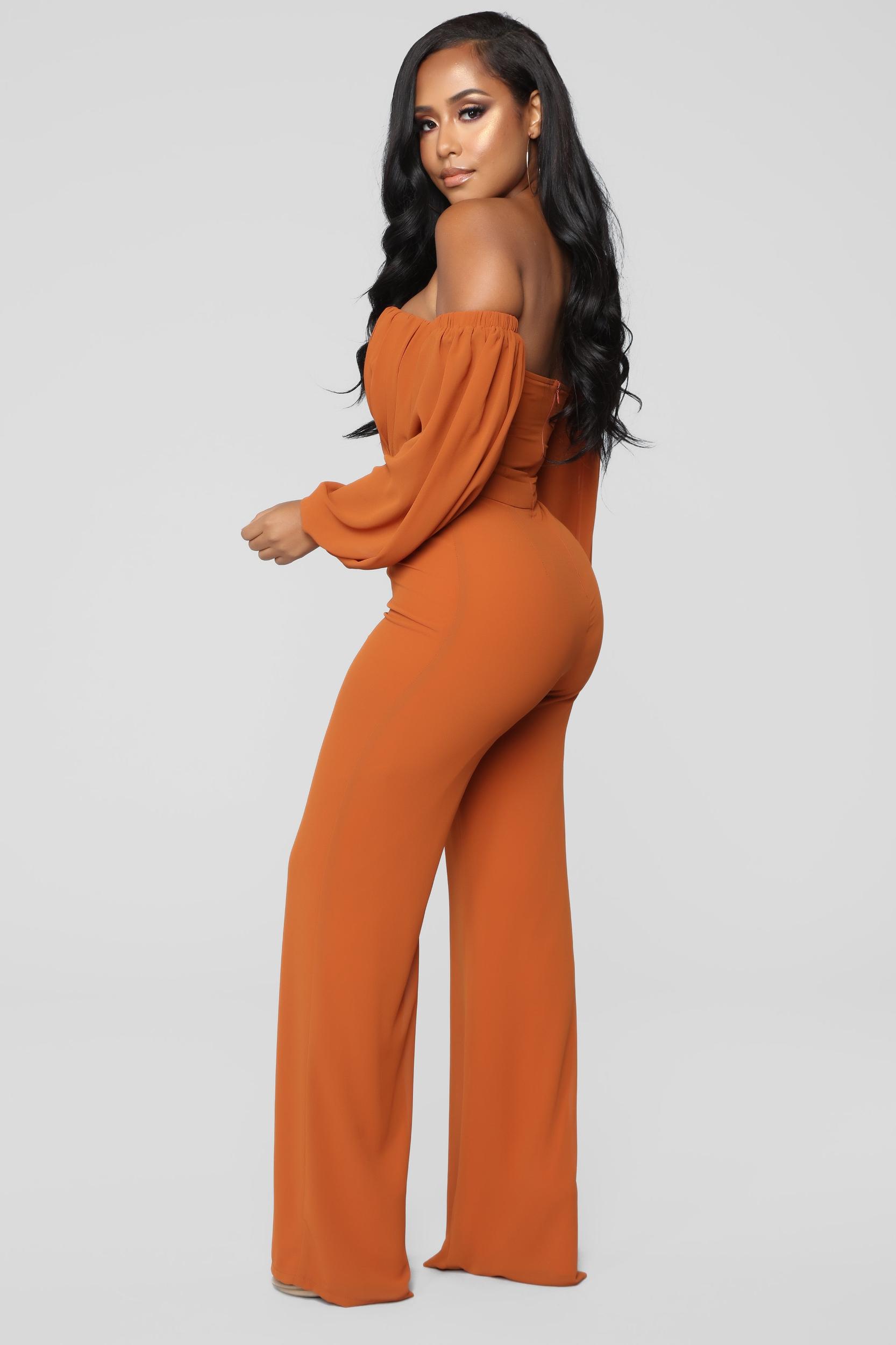 Spice It Up Jumpsuit - Brown Product Image