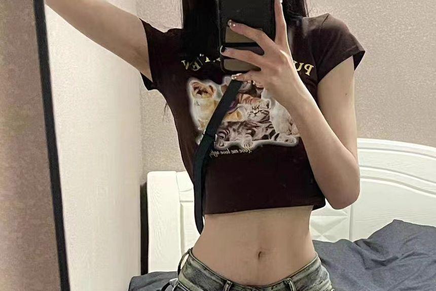 Low Rise Studded Denim Hot Pants Product Image