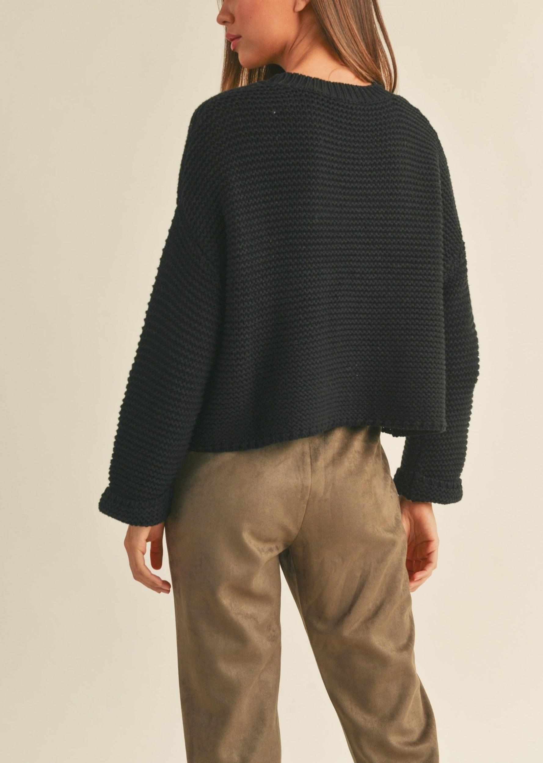 Knitted Round Neck Sweater Product Image