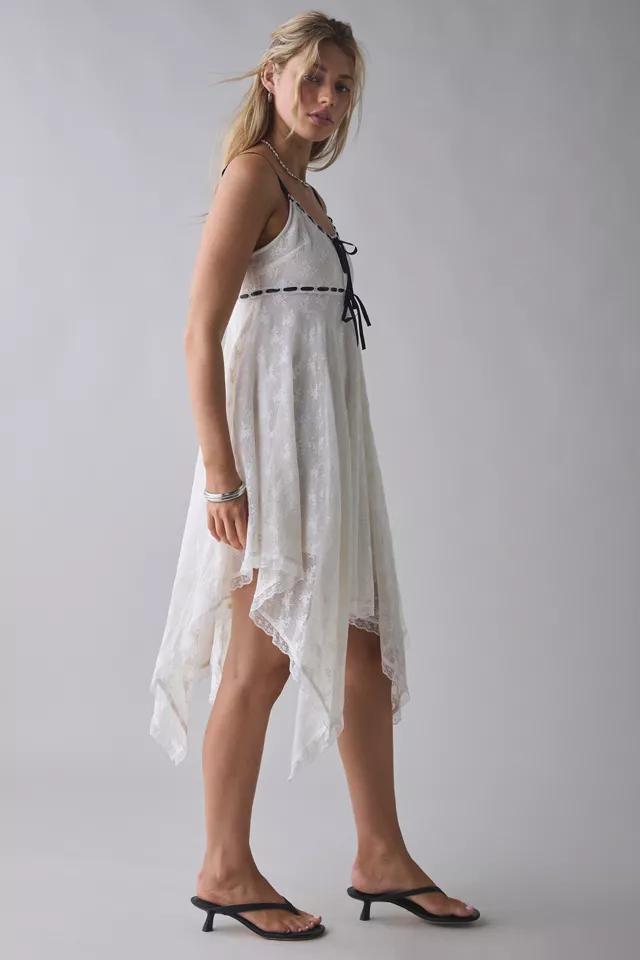 Kimchi Blue Hartley Lace Hanky Hem Babydoll Midi Dress Product Image