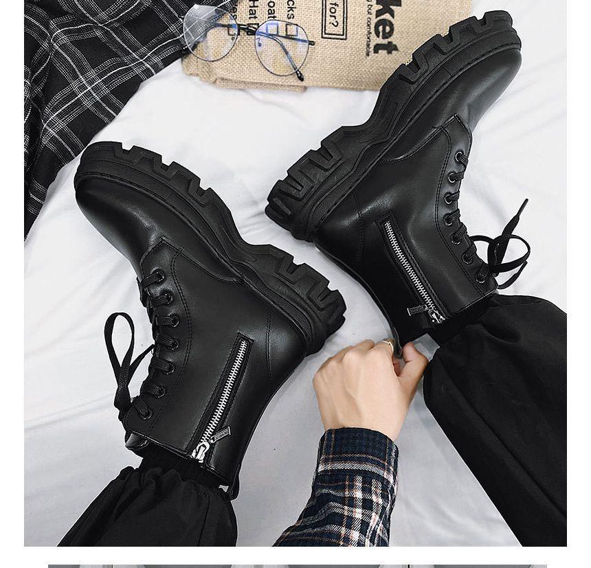 Lace-Up Platform Boots Product Image
