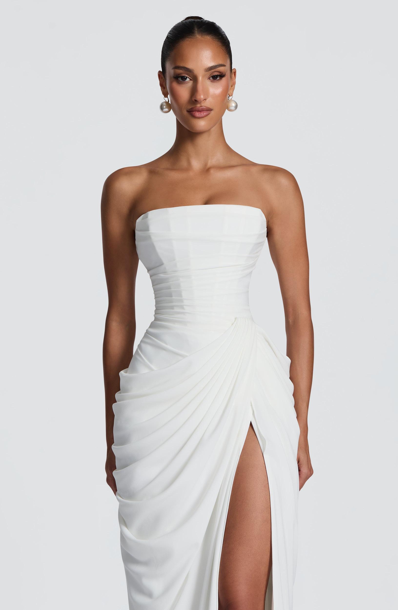 Cyra Maxi Dress - Ivory Product Image