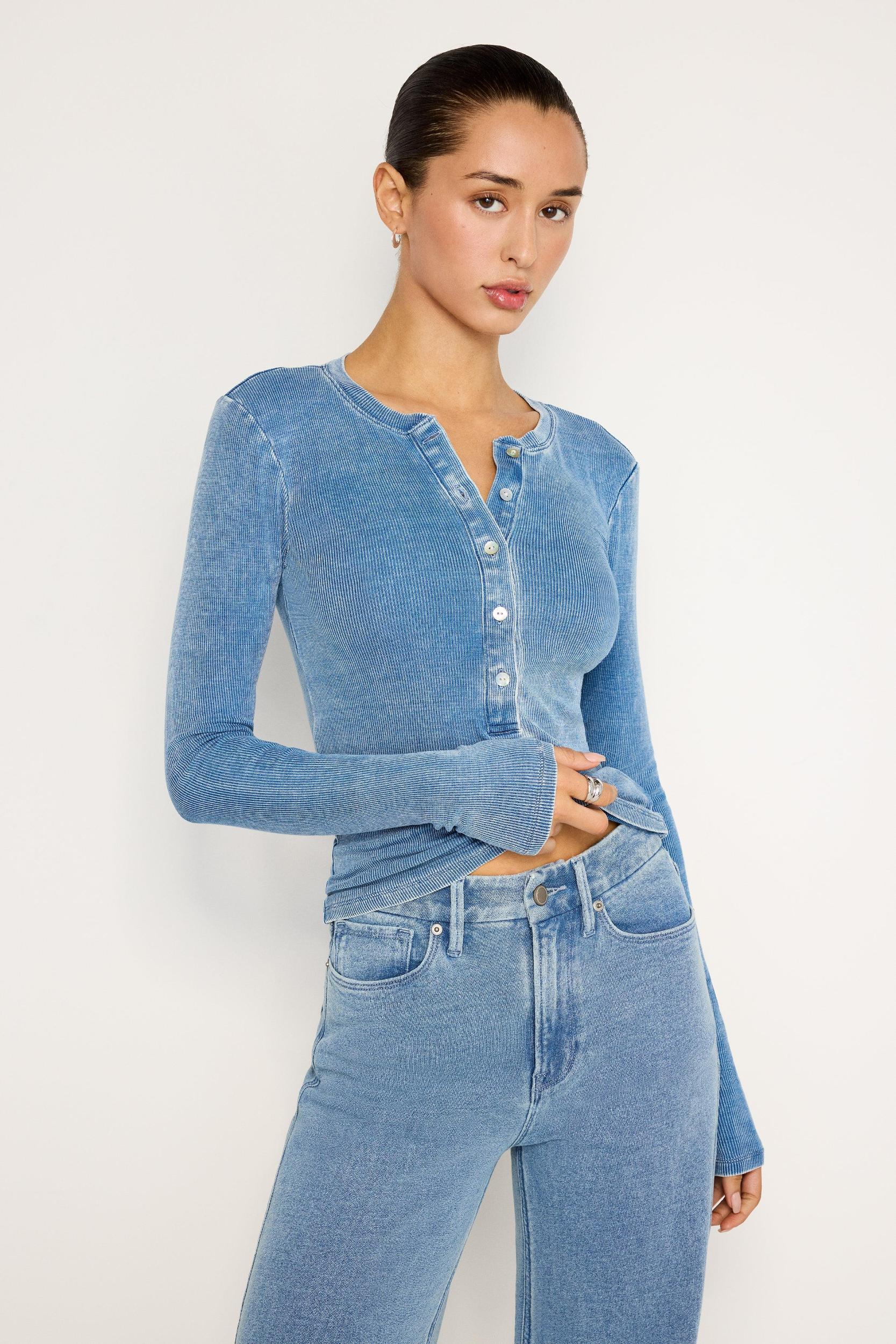 JEANIUS FITTED HENLEY | INDIGO586 Product Image