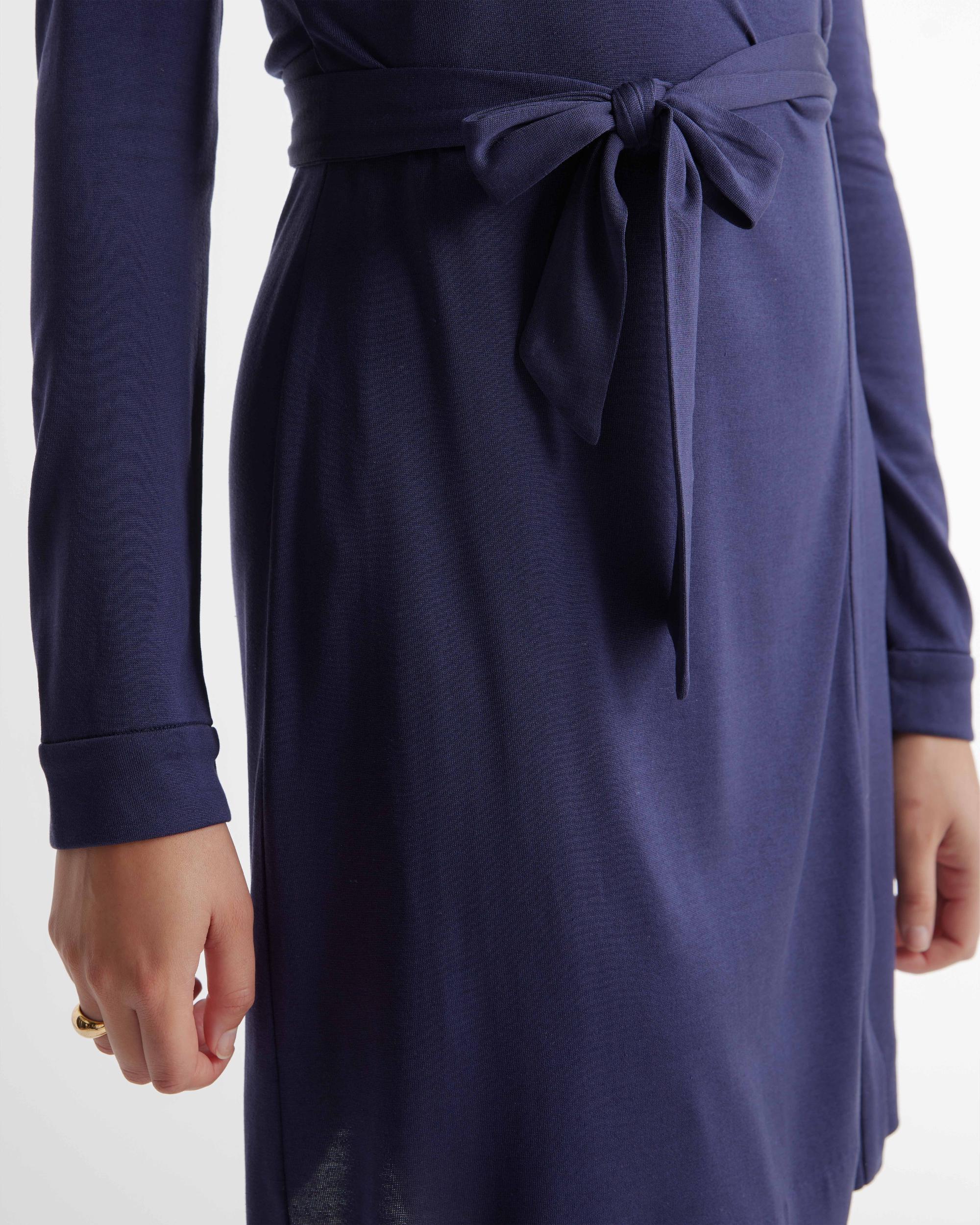 Quince | Women's 100% Silk Jersey Mini Wrap Dress Product Image