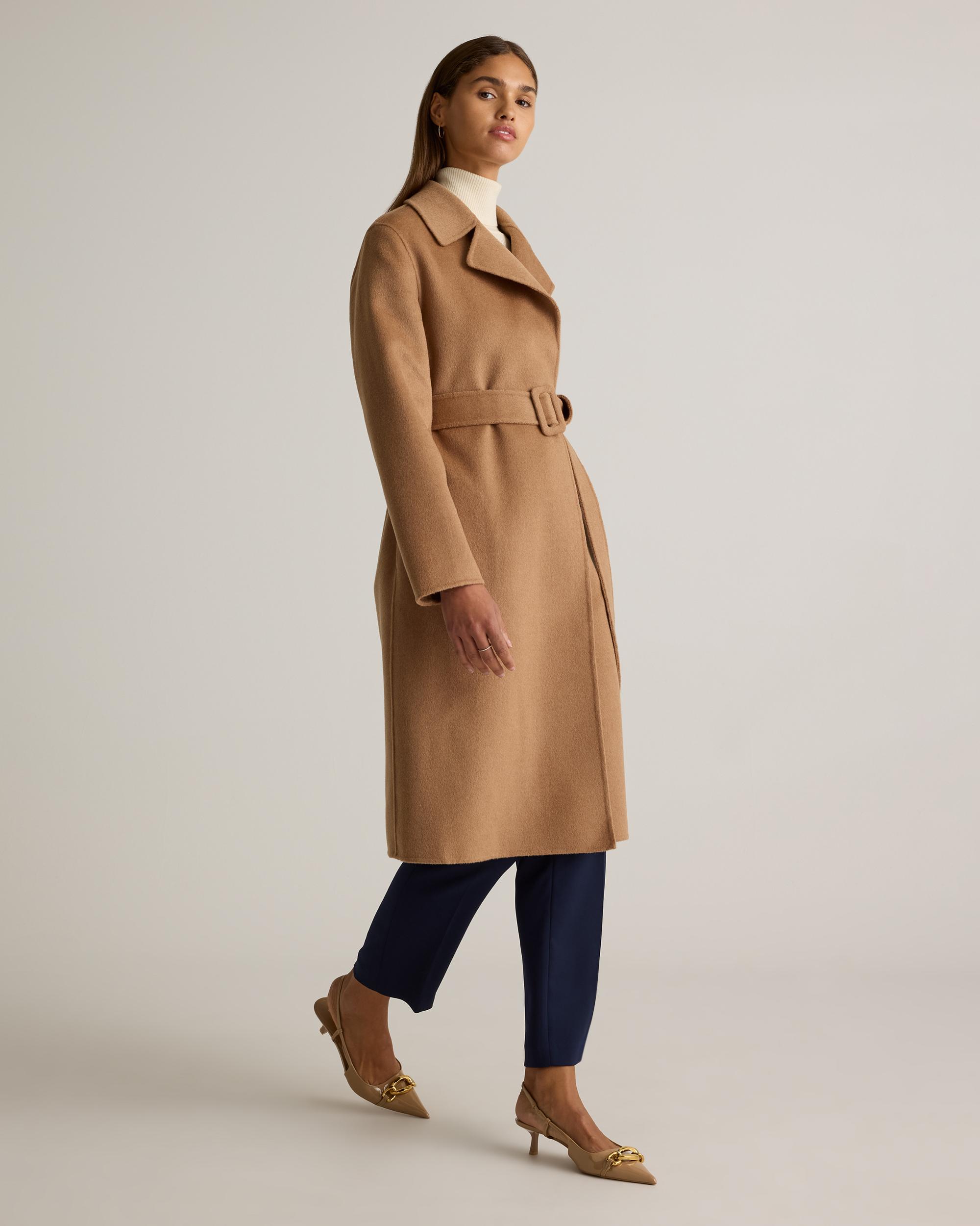 Quince | Women's Double-Faced Merino Wool Trench Coat Size XL, Wool/Nylon Product Image