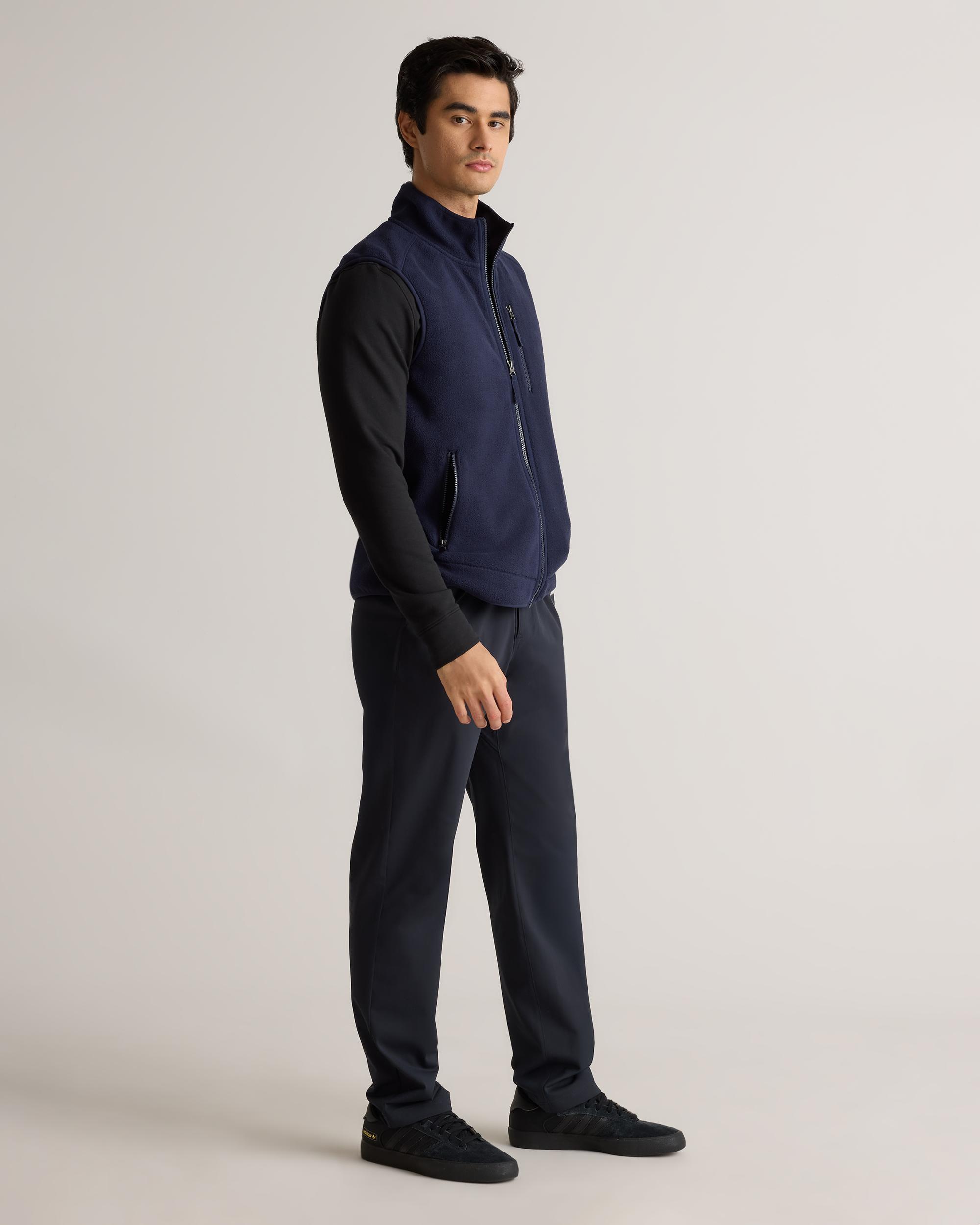 Quince | Men's Polar Fleece Full-Zip Vest Recycled Polyester Product Image