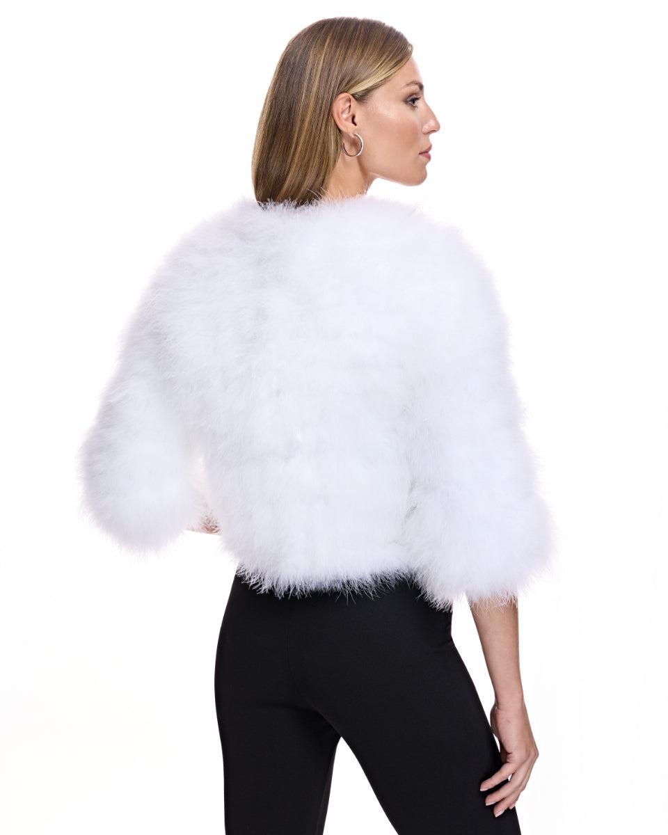 Cropped Feather Bolero Product Image