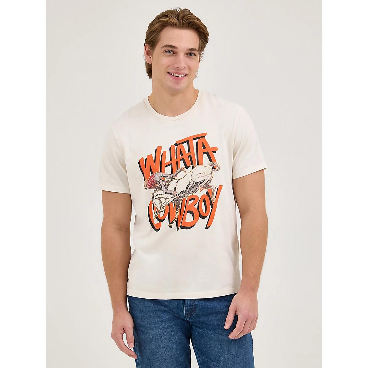 Wrangler x Whataburger Men's Cowboy Graphic T-Shirt in Faded Product Image