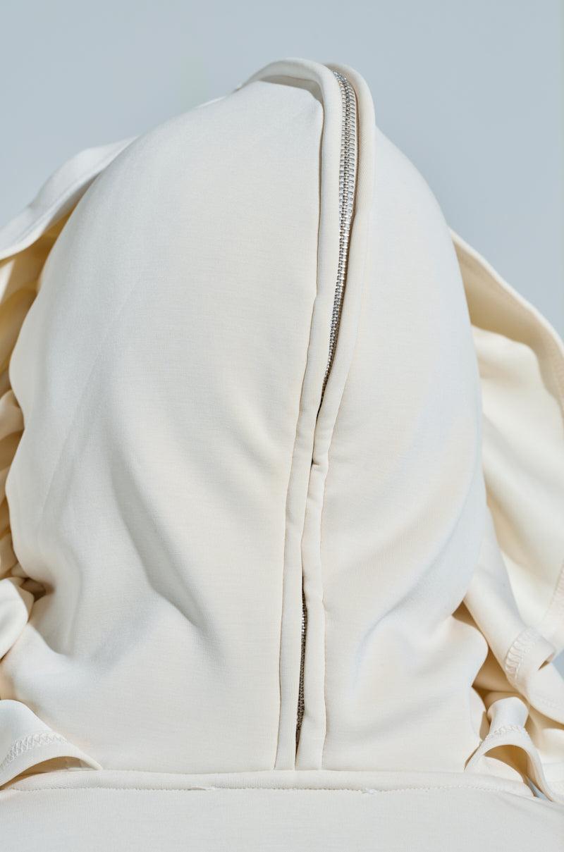 KHOLE RUFFLED ZIP UP SWEATSHIRT Product Image