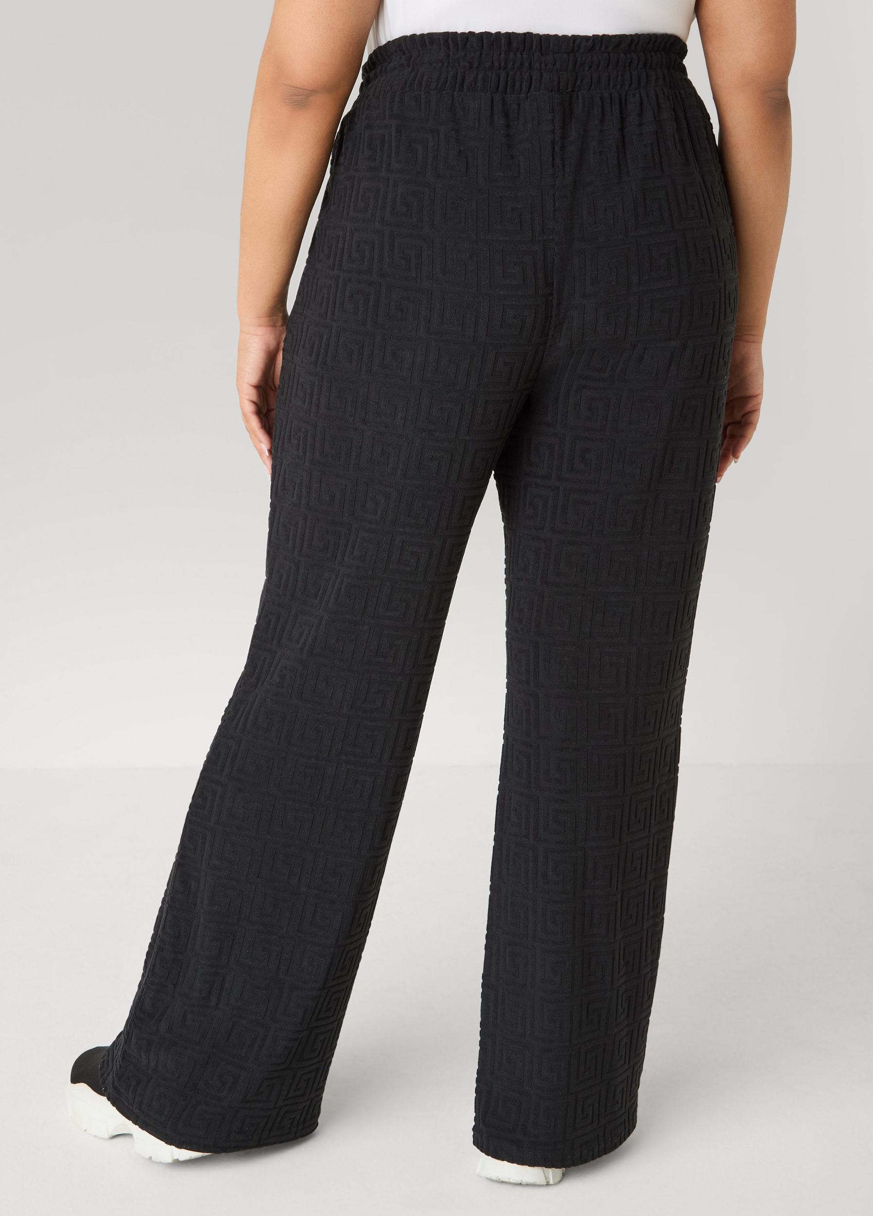 Greek Key Wide Leg Pants Product Image
