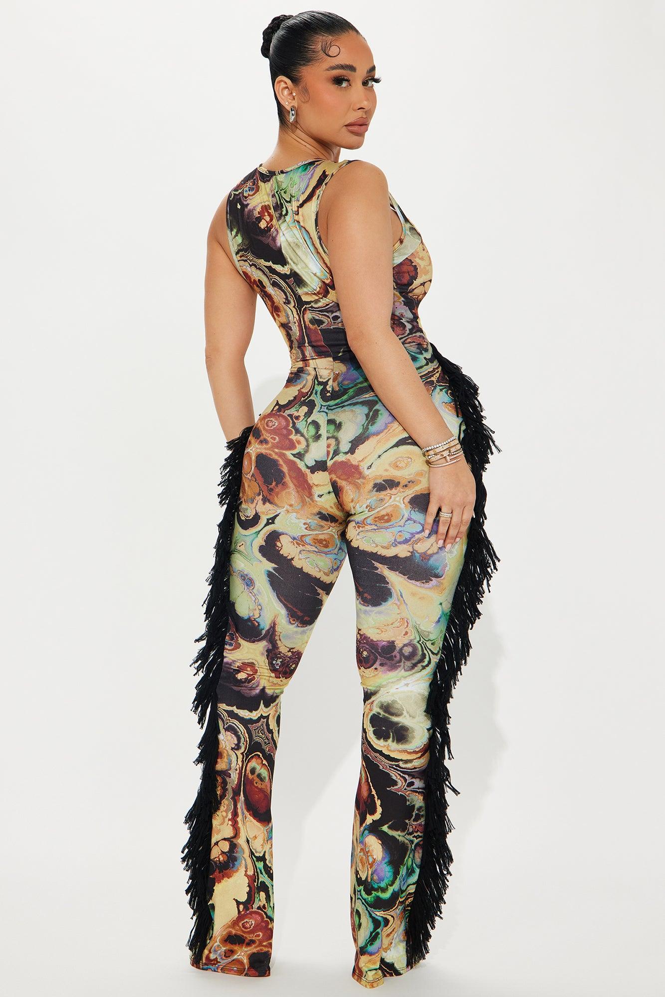 All At Once Jumpsuit - Black/combo Product Image