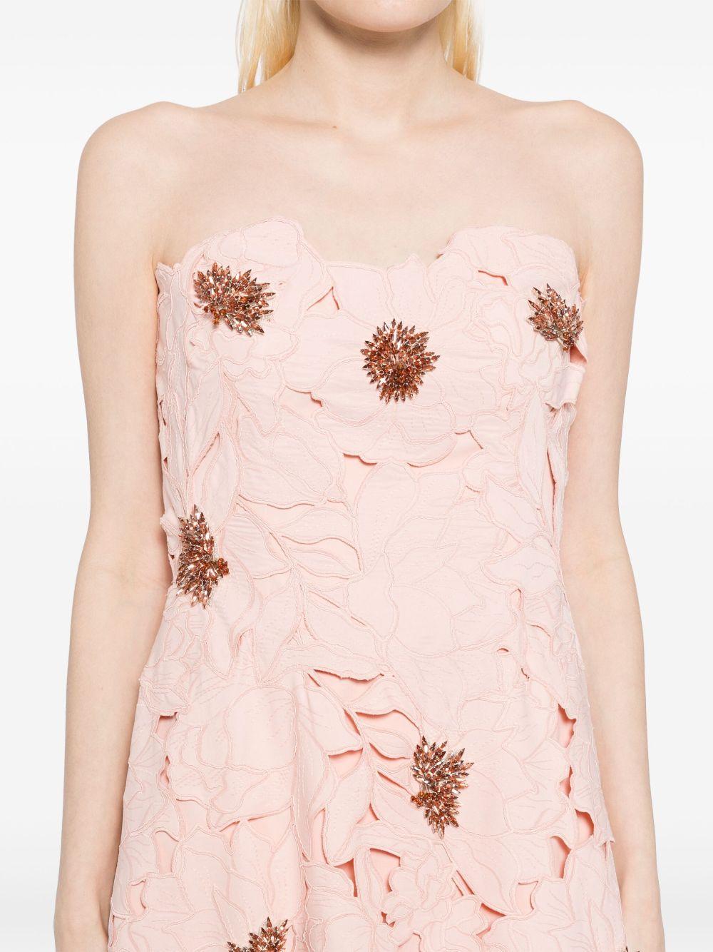 floral-cut lace dress Product Image