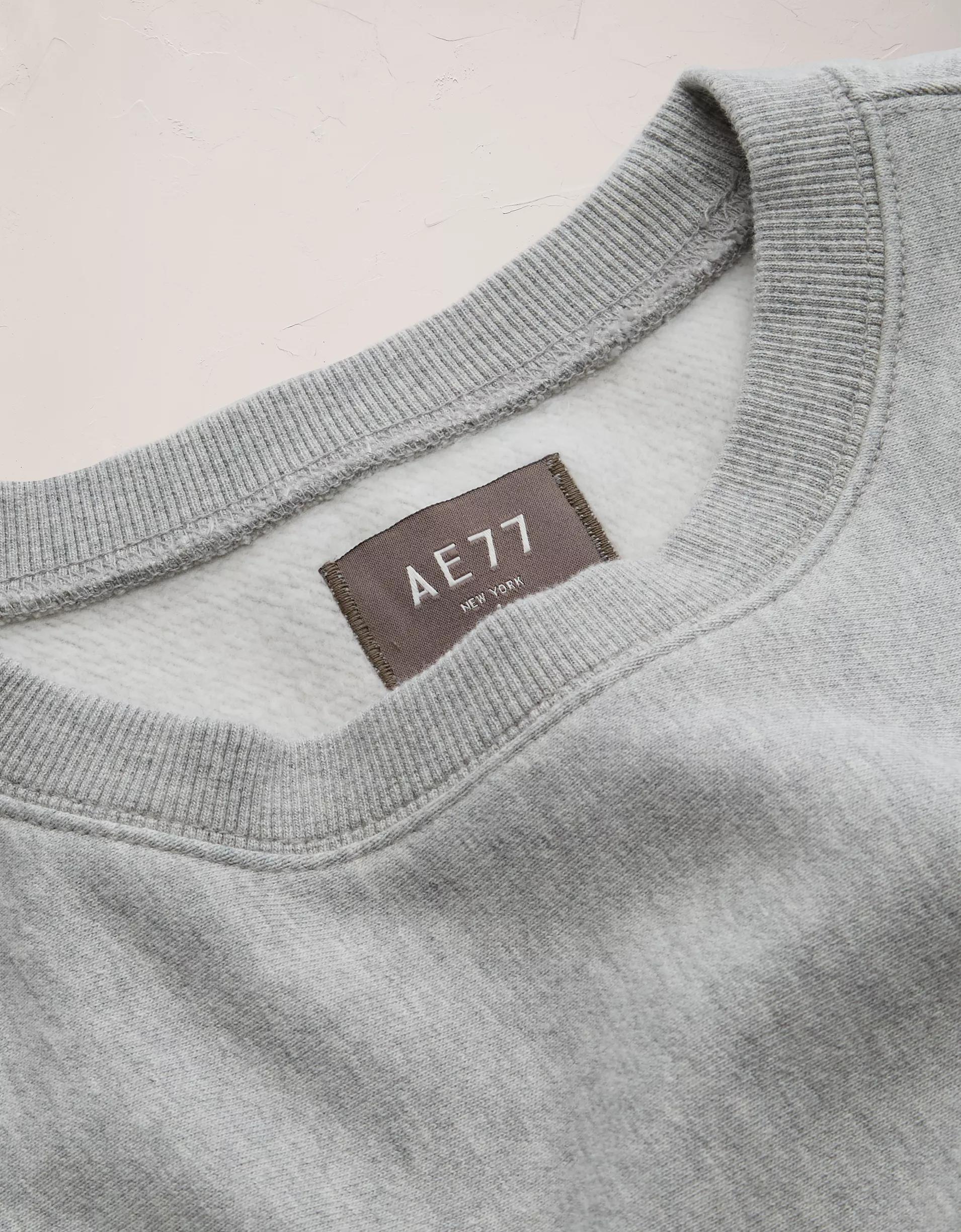 AE77 Premium Fleece Crew Neck Sweatshirt Product Image