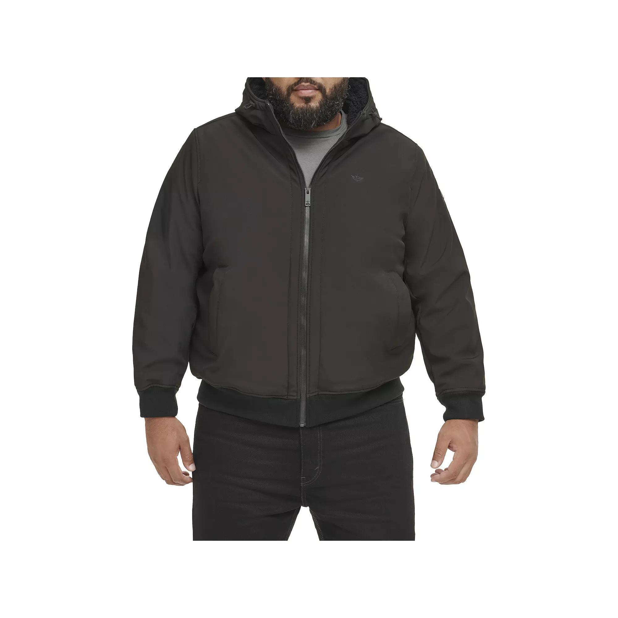 Big & Tall Dockers® Softshell Sherpa Lined Bomber jacket, Men's,  Product Image
