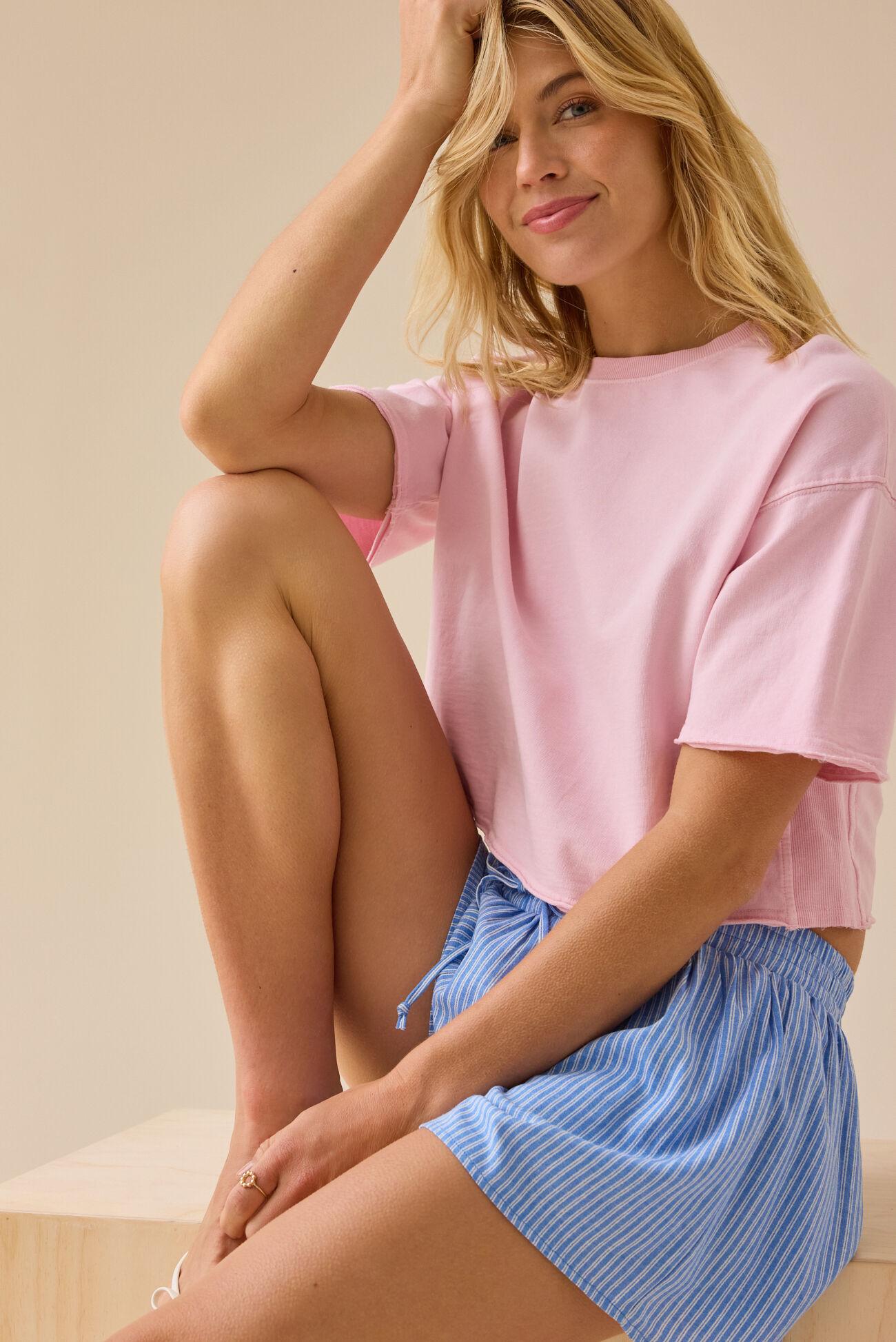 Dana Marie Striped Shorts Product Image