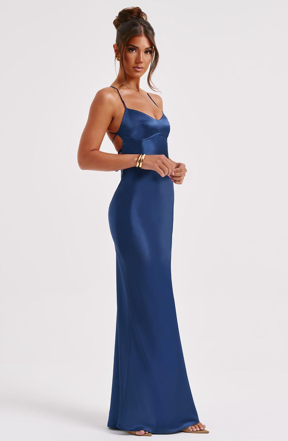 Malika Maxi Dress - Navy Product Image