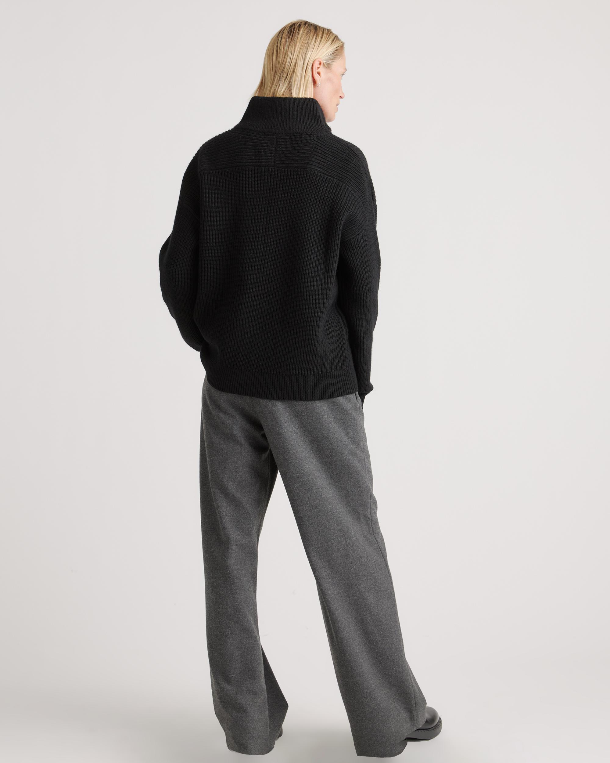 Quince | Women's Australian Merino Wool Half Zip Sweater Product Image