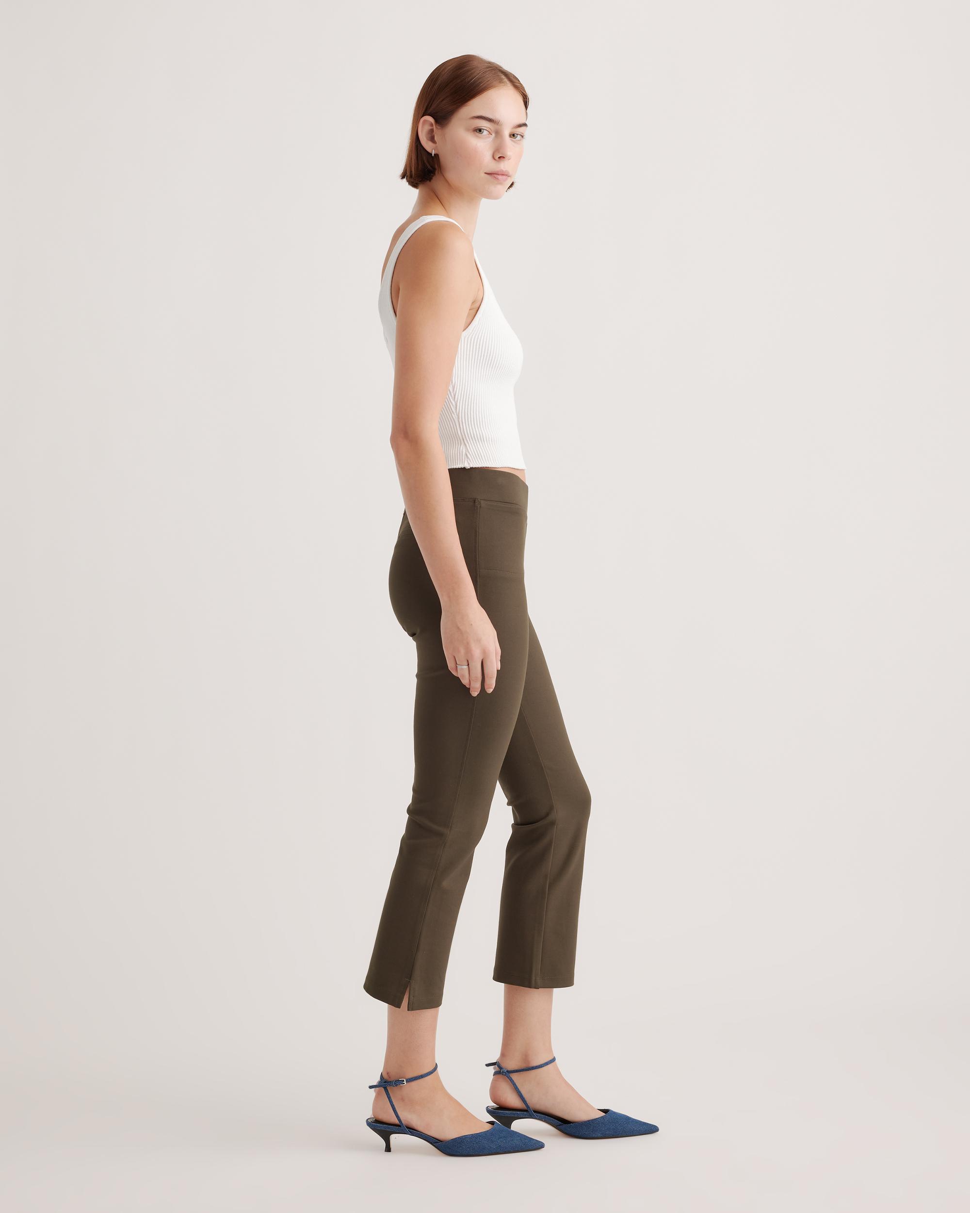 Quince | Women's Ultra-Stretch Ponte Kick Flare Pants Rayon Product Image