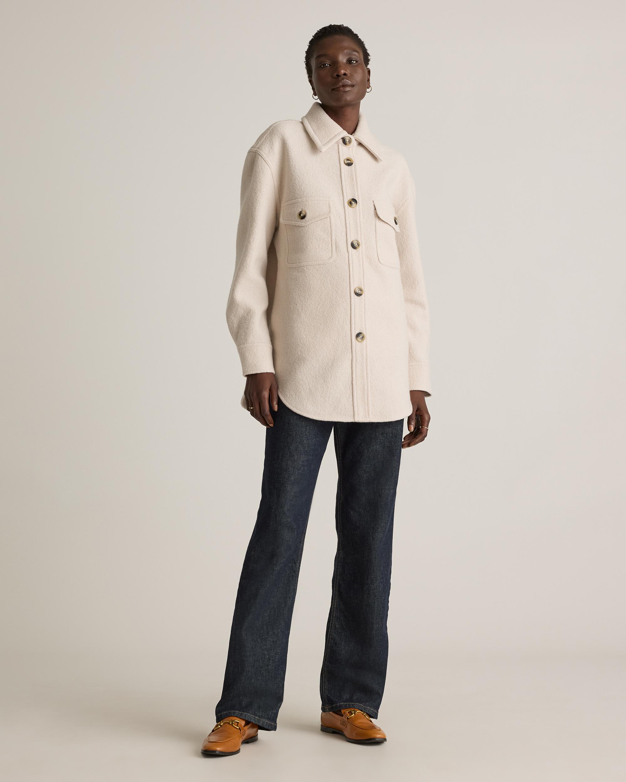 Quince | Women's 100% Merino Wool Shirt Jacket Product Image