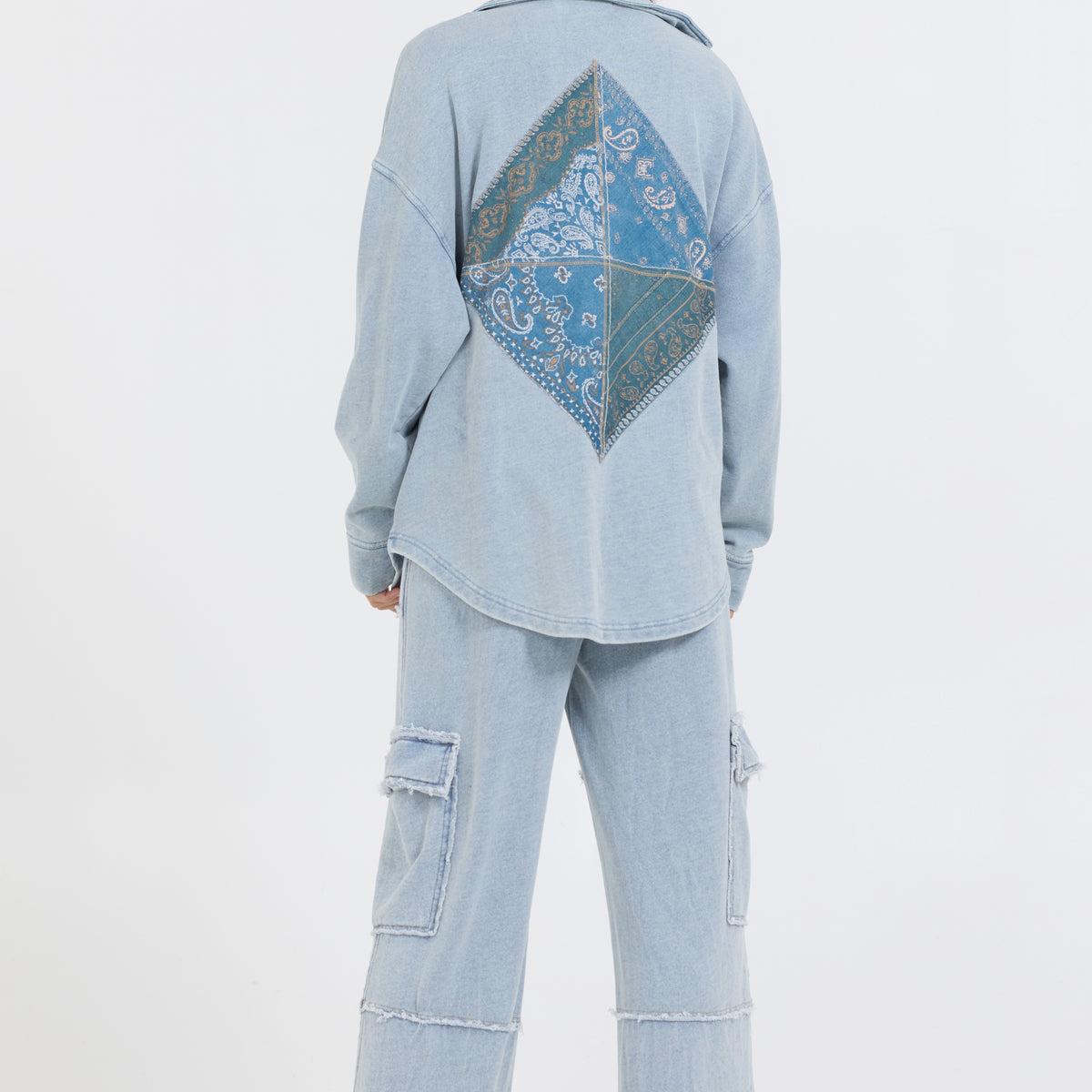 Patch Work Shacket Product Image