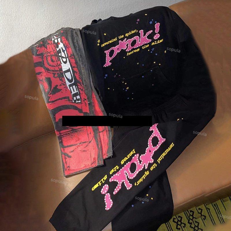 y2k Streetwear Spider Pullover Tracksuit Hoodie & Sweatpants Two Piece Sets Product Image