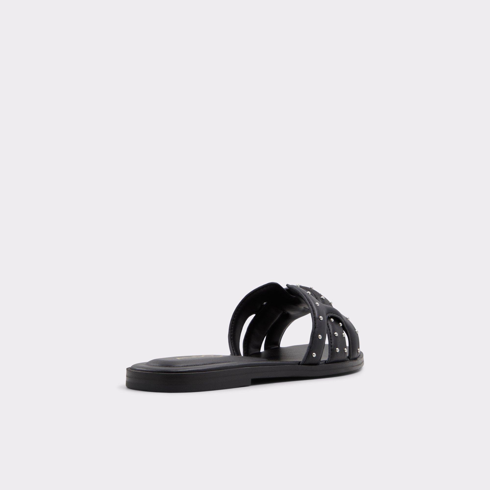 Theao Black Women's Flat Sandals | ALDO US Product Image