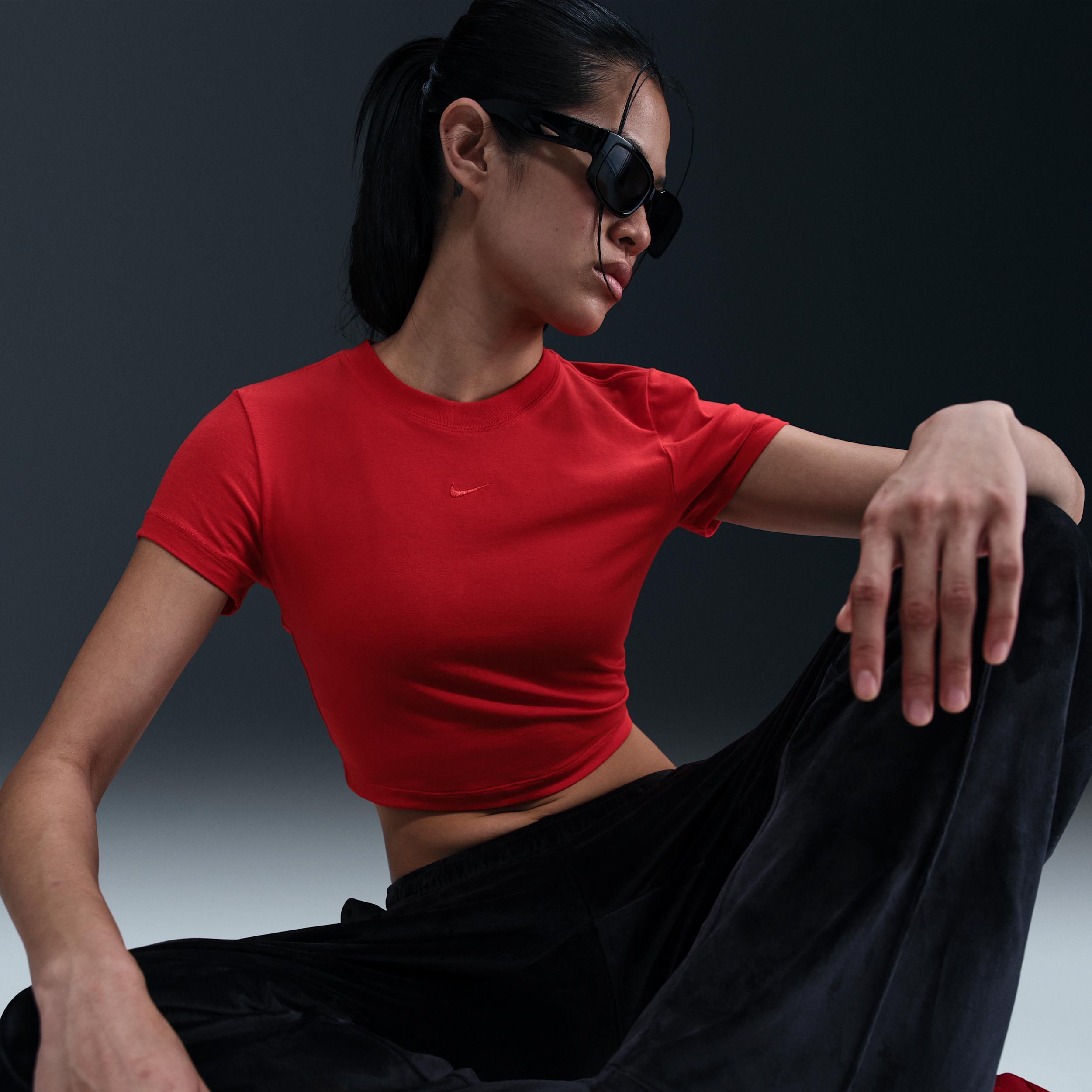 Women's Nike Sportswear Chill Knit Cropped T-Shirt Product Image