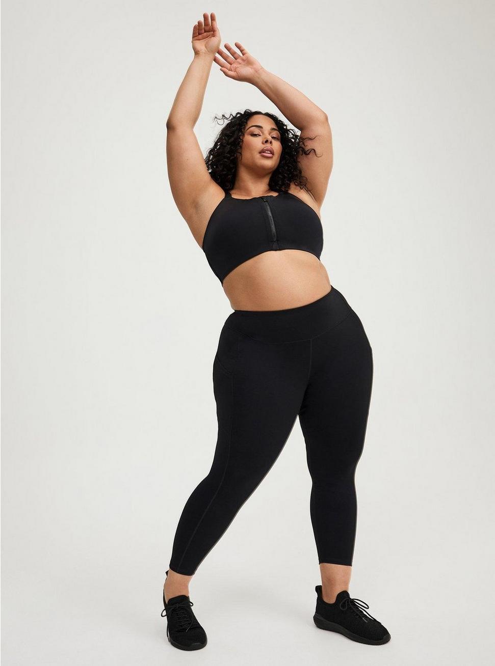 Wire-Free Hi-Impact Zip-Front Sports Bra Product Image