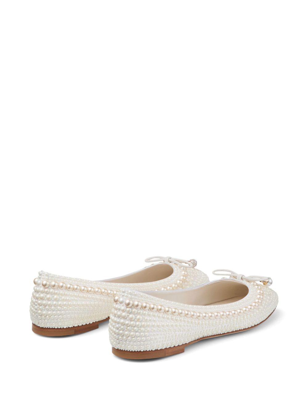 Elme pearl-embellished ballerina shoes Product Image