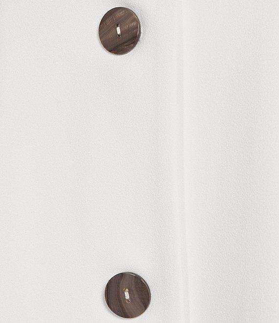 Ming Wang Deco Crepe Winged Collar Bracelet Tulip Sleeve Jacket Product Image