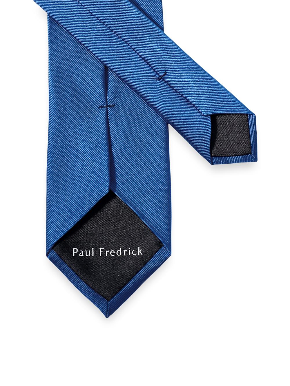 Solid Twill Woven Silk Tie - Yellow Product Image