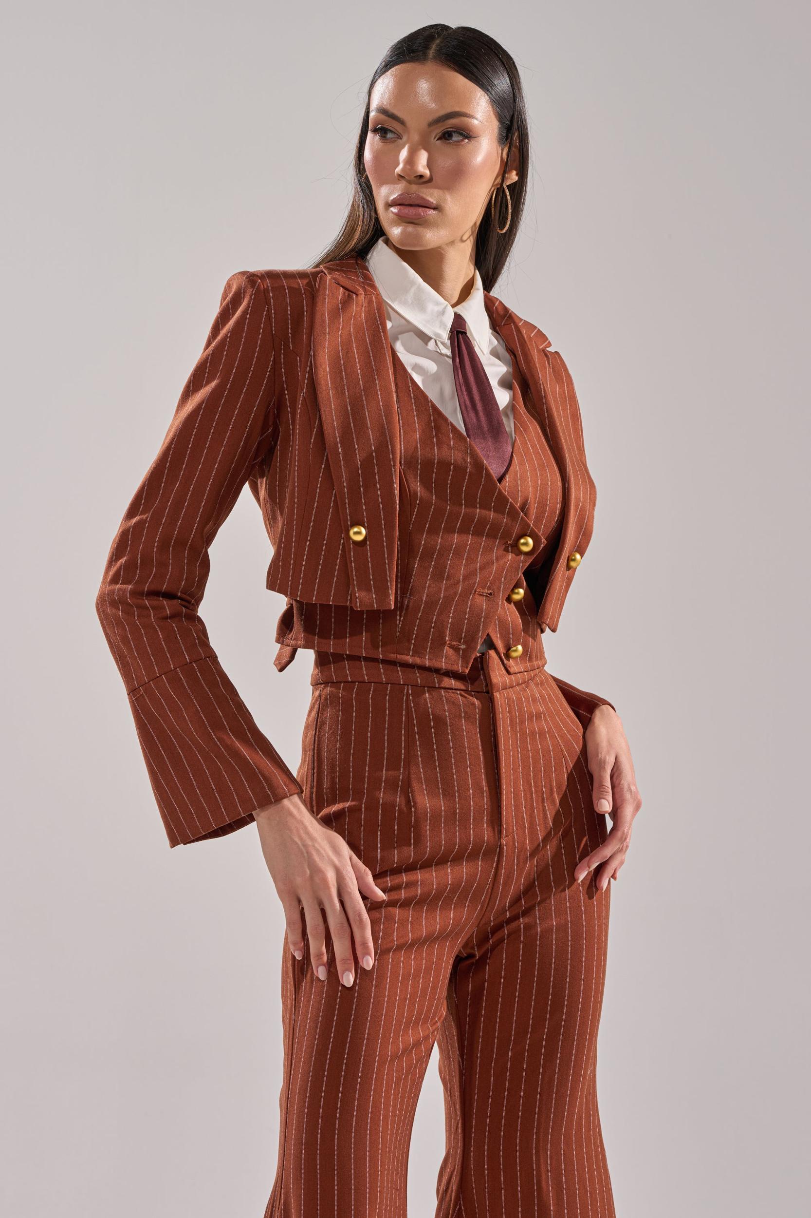 BUSINESS FIRST STRIPE BLAZER Product Image