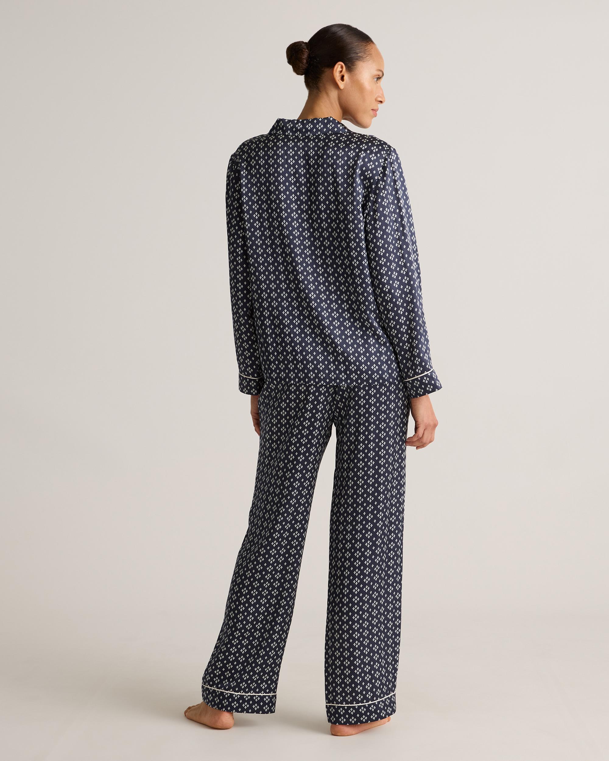 Quince | Women's Satin Pajama Long Sleeve Top Mulberry Silk Product Image