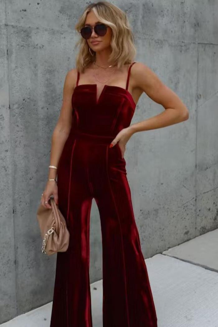 Velvet Jumpsuit Product Image