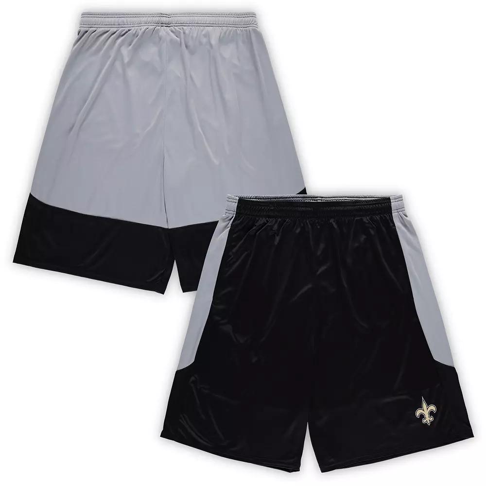 Men's Fanatics Black New Orleans Saints Big & Tall Team Logo Shorts,  Product Image