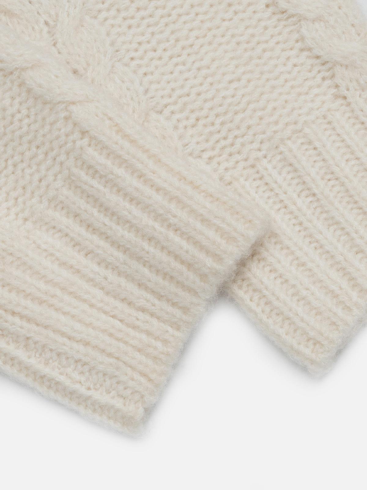 Aelfric Eden Cropped Faux Fur Collar Cardigan Female Product Image