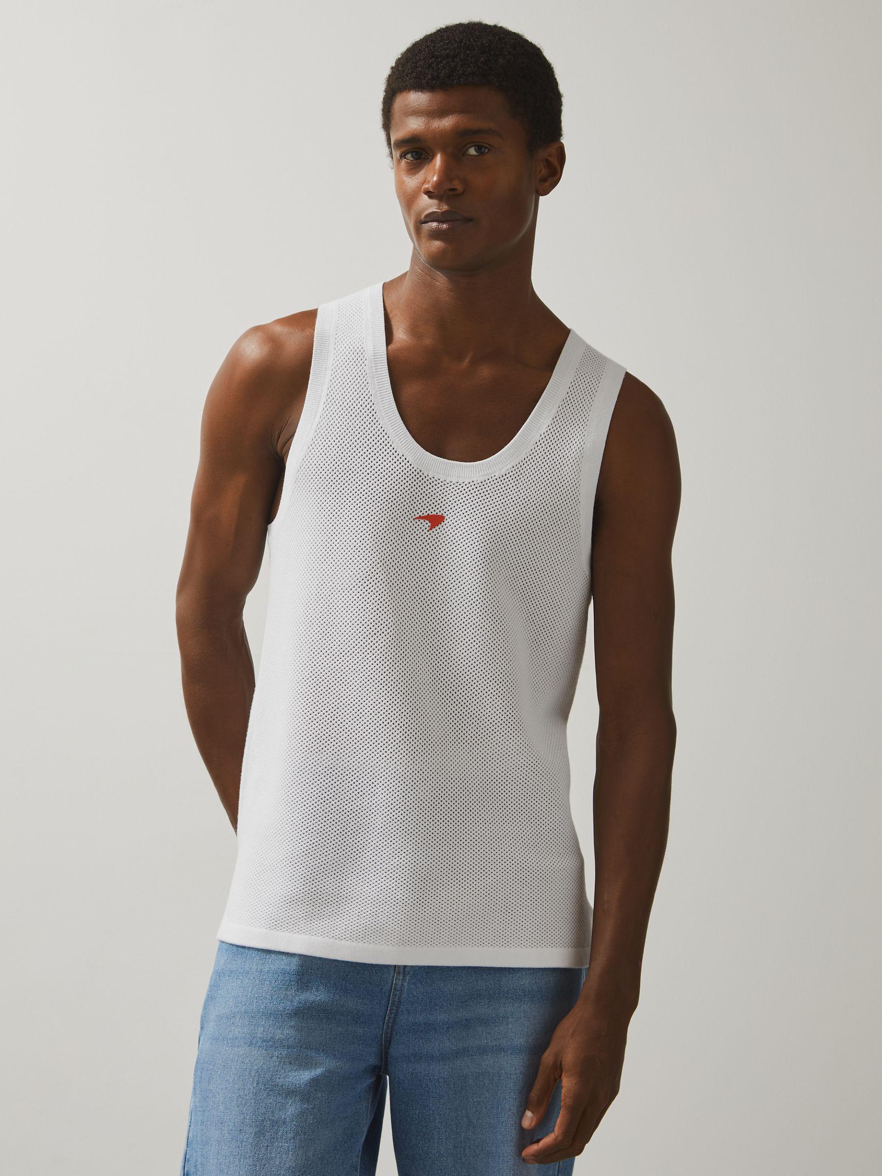 McLaren F1 Team Speedmark Knit Vest in White Product Image